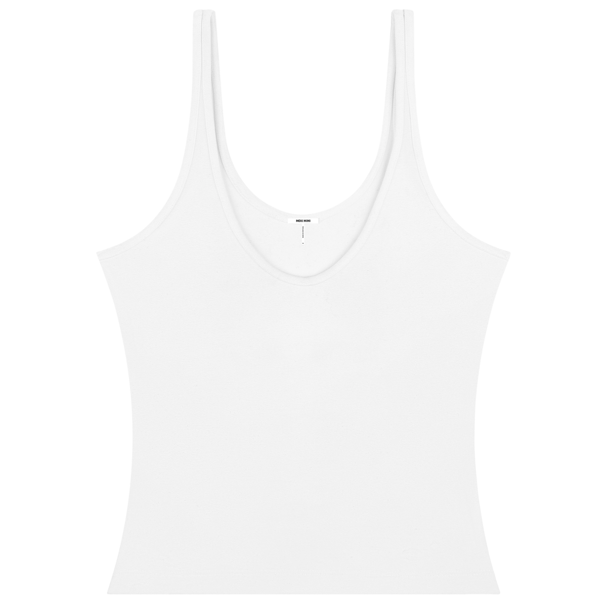 White Dip Tank Top