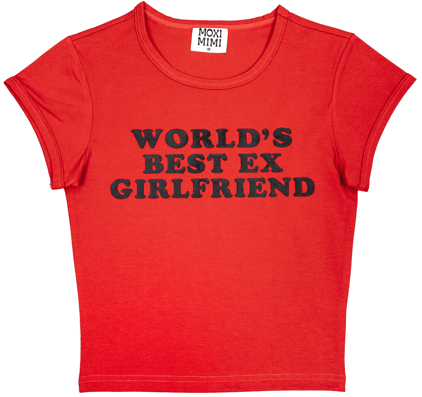World's Best Ex-Girlfriend Baby Tee in Red