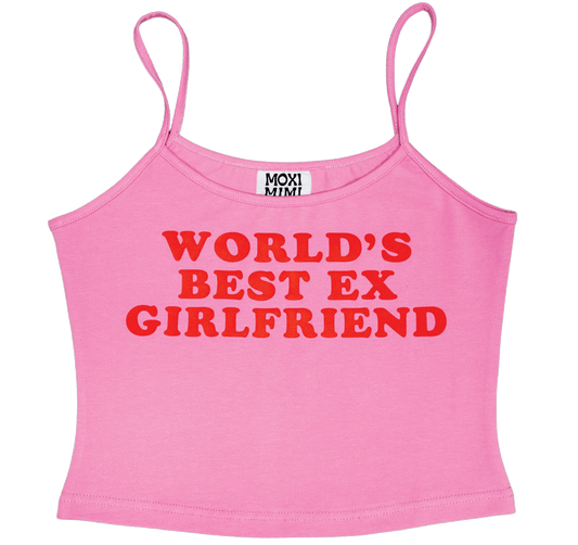 World's Best Ex-Girlfriend Tank Top in Pink