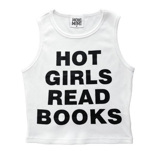 Hot Girls Read Books Cropped Tank Top