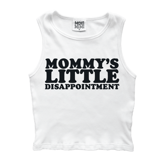 Mommy's Little Disappointment Cropped Tank Top