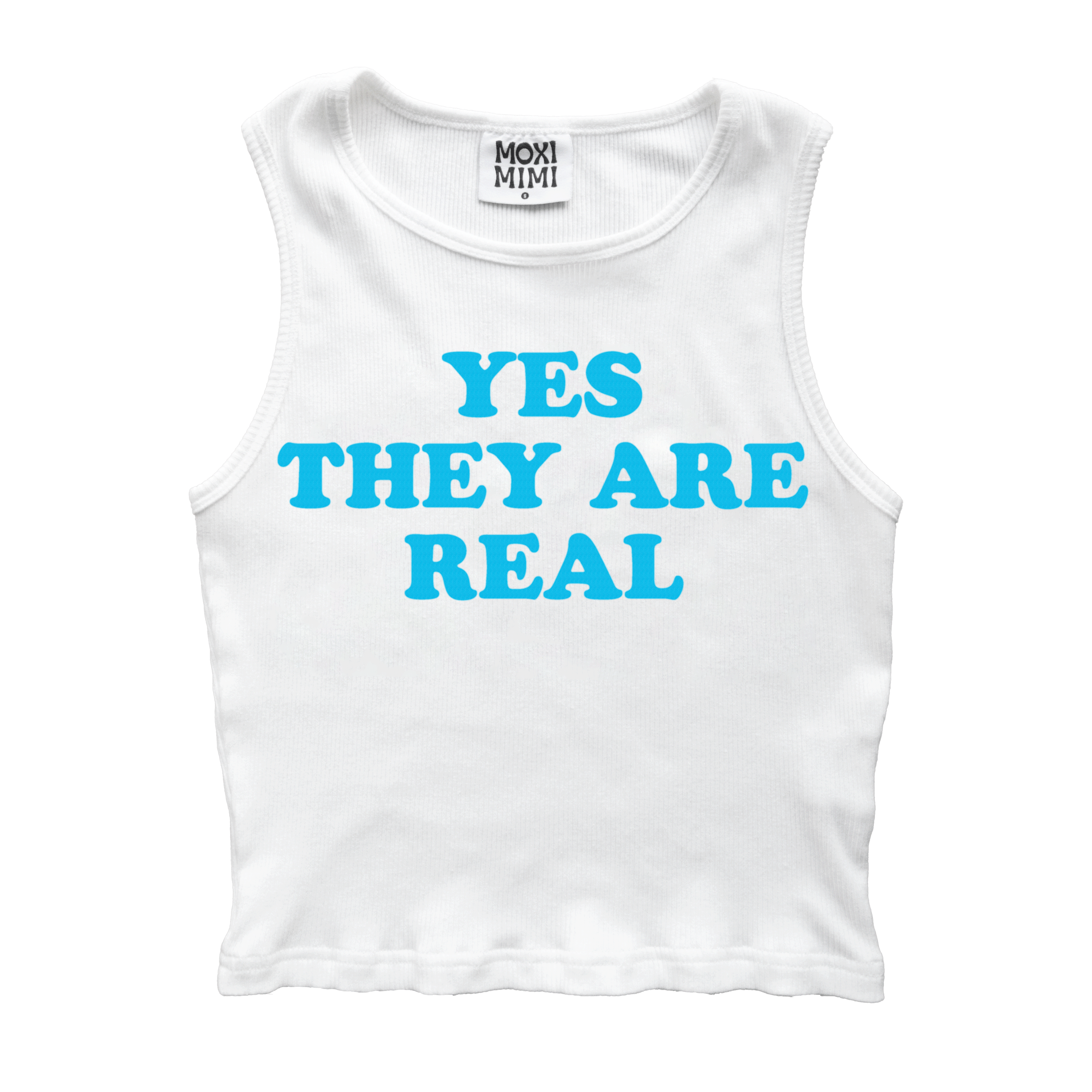 Yes They Are Real Cropped Tank Top